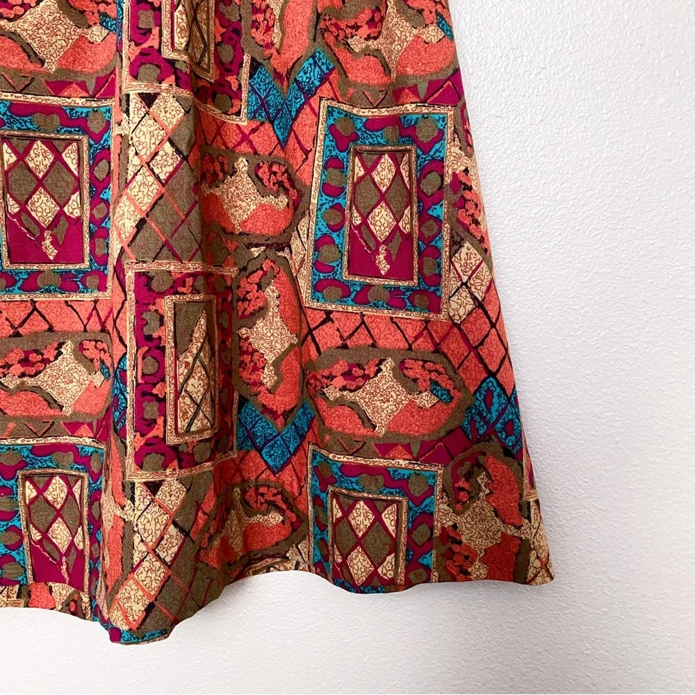 Vintage southwest print skirt - Picture 5 of 10